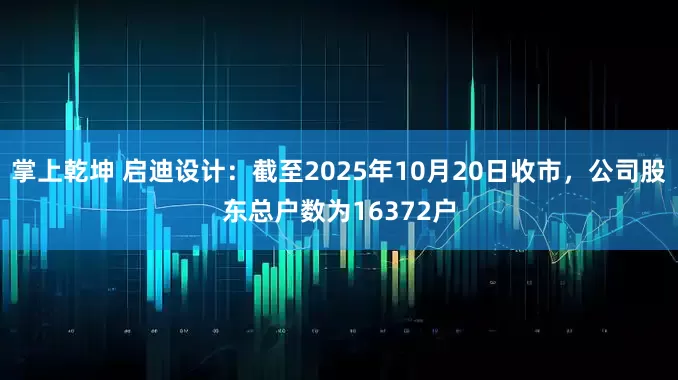 掌上乾坤 启迪设计：截至2025年10月20日收市，公司股东总户数为16372户
