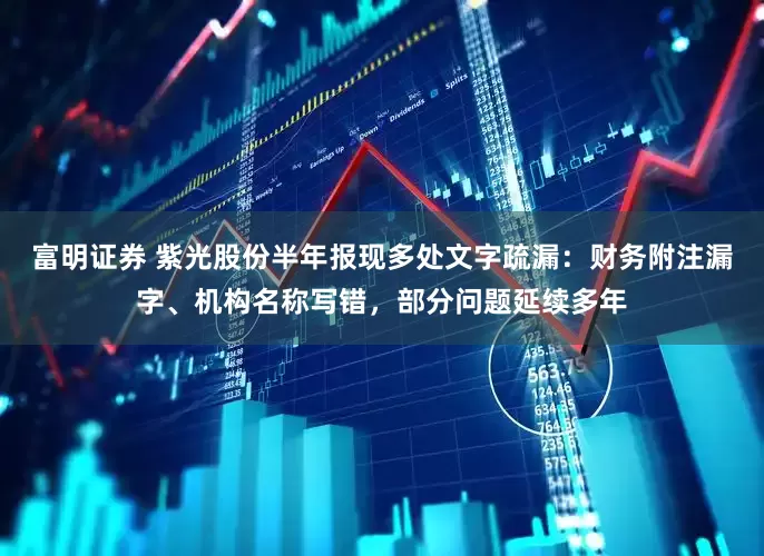 富明证券 紫光股份半年报现多处文字疏漏：财务附注漏字、机构名称写错，部分问题延续多年